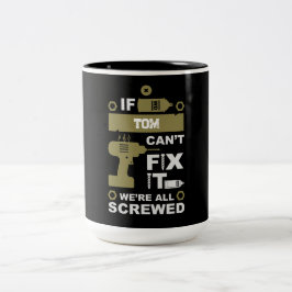 Taza Bicolor Divertido divertido reparar la reparación de TI