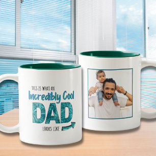 Taza Bicolor Divertido e increíblemente Guay Dad - Green New Da