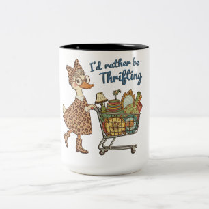 Taza Bicolor Divertido Me Prefiero Ir De Compras De Segunda Man