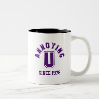 Taza Bicolor Divertido Molesto Mug, Morado