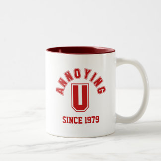 Taza Bicolor Divertido Molesto, Mug, Rojo