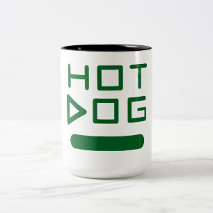 Taza Bicolor Divertido perro caliente café Mug