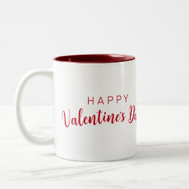 Taza Bicolor Divertido perro El día de San Valentín Cute Corazó