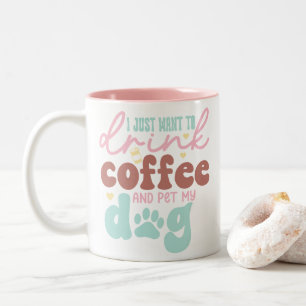 Taza Bicolor Divertido perro Lover Mug