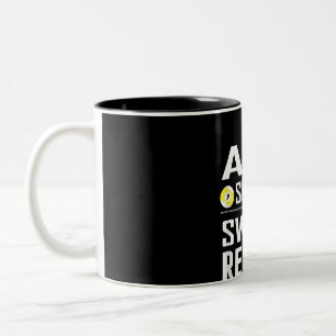 Taza Bicolor Divertido Pool Billiard T Aim Shoot Swear Repetir