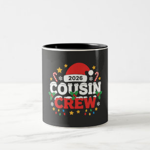 Taza Bicolor Divertido Reunión Familiar de Primos 2026 para Niñ