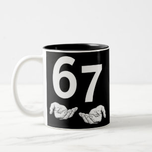 Taza Bicolor Divertido Seis Siete 6 7 Meme Gen Alfa Argot 6 7 M