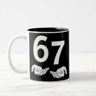 Taza Bicolor Divertido Seis Siete 6 7 Meme Gen Alfa Argot 6 7 M