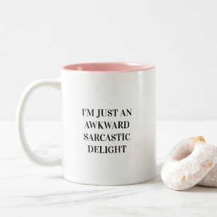 Taza Bicolor Divertido Soy Solo Un Encanto Torpe Y Sarcástico C