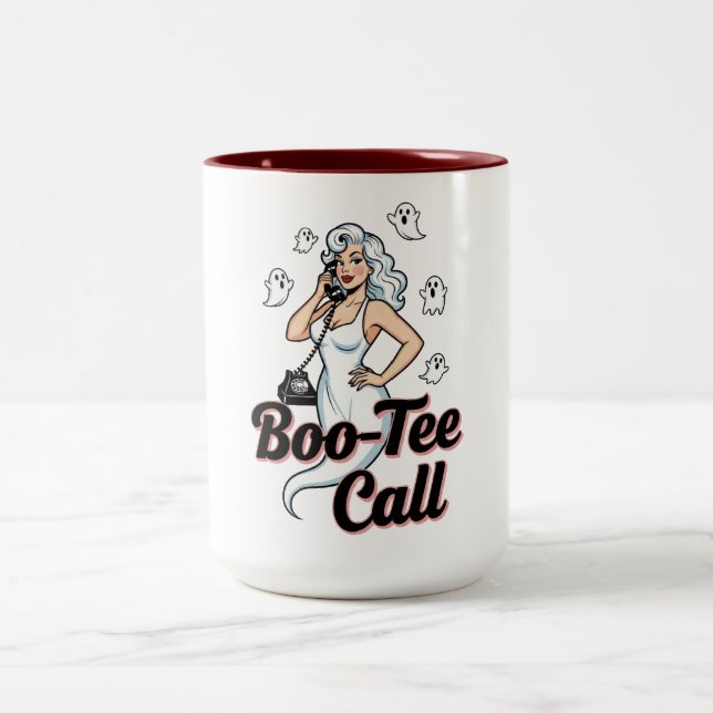 Taza Bicolor Divertido tema de fantasmas  (Centro)