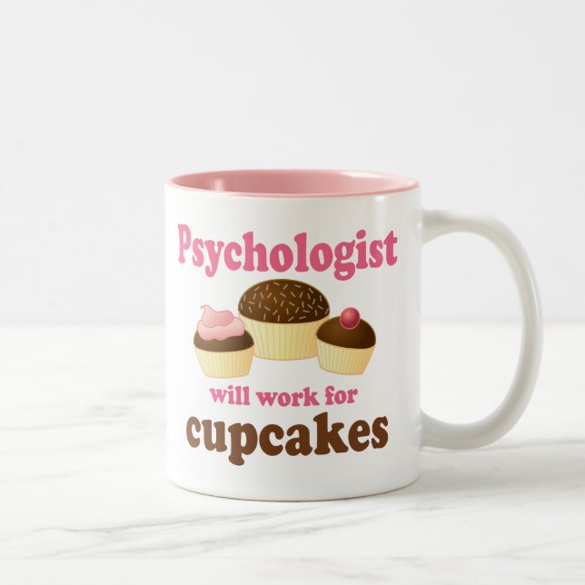 Taza Bicolor Divertido trabajará para el psicólogo de las (Derecha)