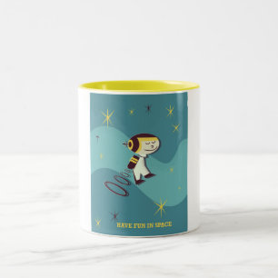Taza Bicolor Diviértete en el espacio.