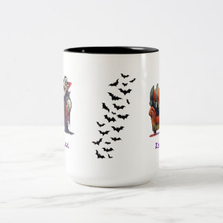 Taza Bicolor Diviértete Vampiro Hora de la Siesta Lindo Whimsig