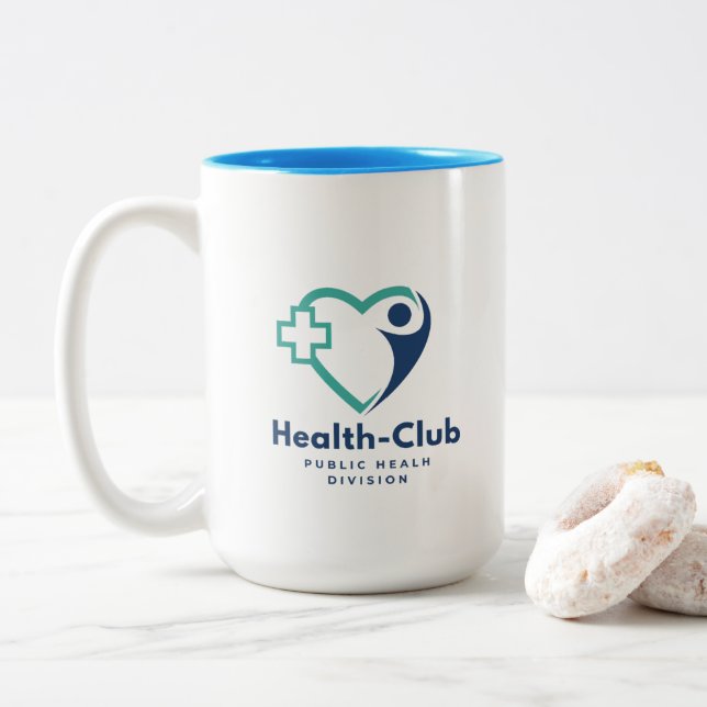 Taza Bicolor División de Salud Pública (Con donut)