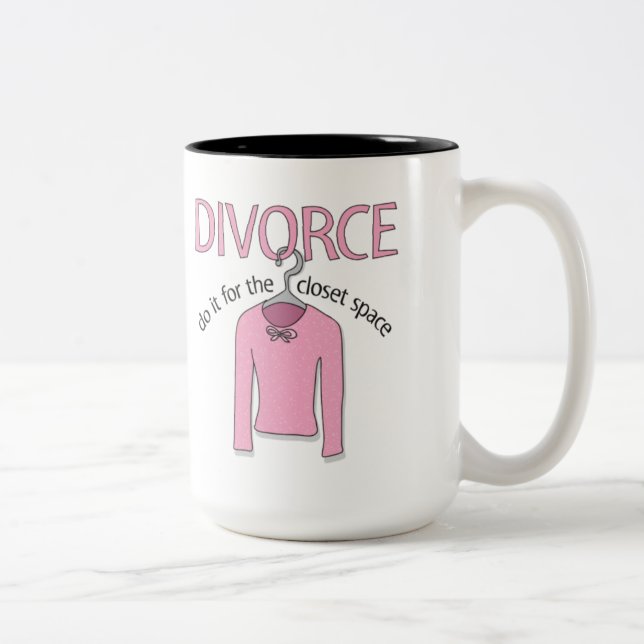 Taza Bicolor Divorcio para el espacio del armario (Derecha)