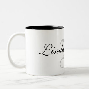 Taza Bicolor DIY Personalizado Monogrammed Mug