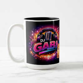 Taza Bicolor DJ GABI 2 Two-Tone COFFEE MUG