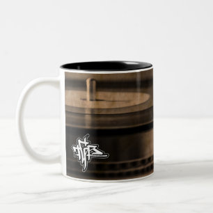 TAZA BICOLOR DJ MUG TURNTABLE