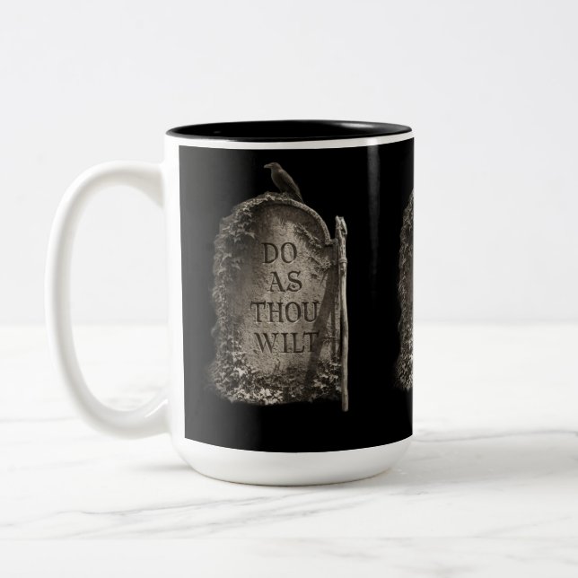 Taza Bicolor Do As Thou Wilt (Izquierda)