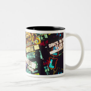 Taza Bicolor Doble exposición, señales de casino, Las Vegas,