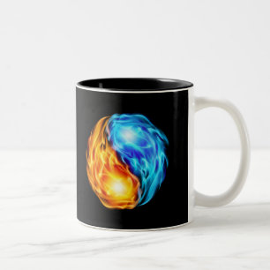 Taza Bicolor Doble flor