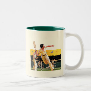 Taza Bicolor Doble partido de tenis
