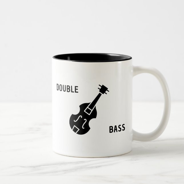 Taza Bicolor Doble trasero en negro (Derecha)