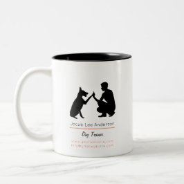 Taza Bicolor Dog trainer  Two-Tone coffee mug