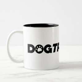 Taza Bicolor Dogtrovert - el introvertido dueño del perro