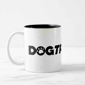 Taza Bicolor Dogtrovert - el introvertido dueño del perro