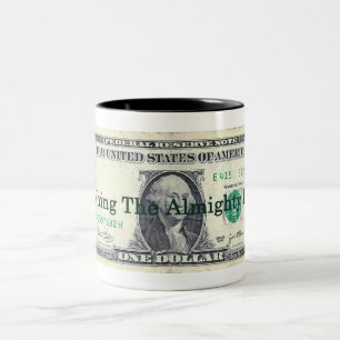 Taza Bicolor Dólar poderoso