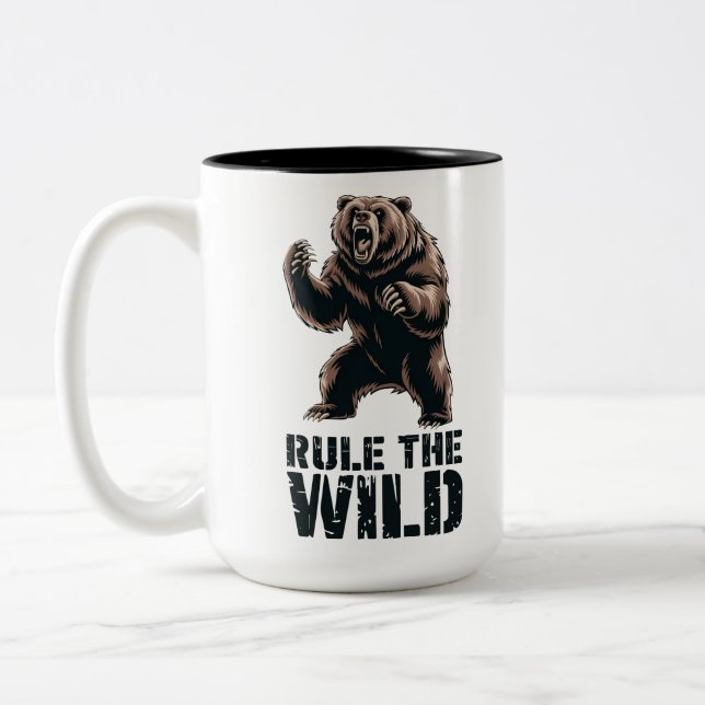 Taza Bicolor Dominancia salvaje: El enorme poder zumbante (Izquierda)