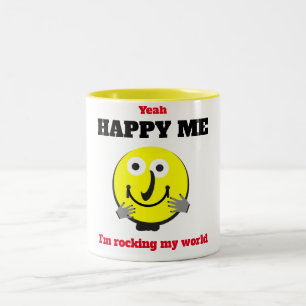 Taza Bicolor Domingo J Feliz Me Mug