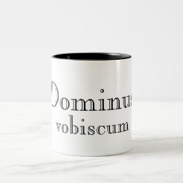Taza Bicolor Dominus Vobiscum (El Señor Esté Contigo) Mug