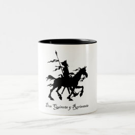 Taza Bicolor Don Quijote y Rocinante