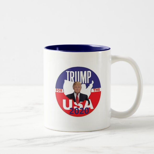 Taza Bicolor Donald Trump 2020 (Derecha)