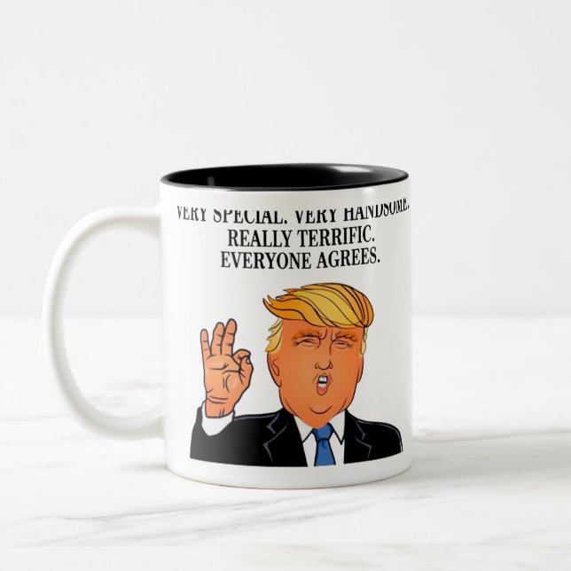 Taza Bicolor Donald Trump - cumpleaños fabuloso del día de (Izquierda)