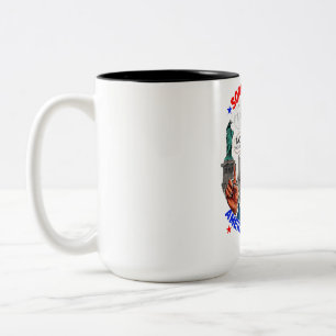 TAZA BICOLOR DONALD TRUMP- PERDÓN, ESTADOS UNIDOS ESTÁ CERRADO