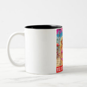 TAZA BICOLOR DONALD TRUMP - SÍ, SOY CHICA DE TRUMP