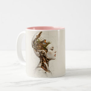 Taza Bicolor Donde Anidan los Pensamientos