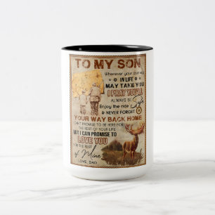 Taza Bicolor Donde Sea Que Viajes En La Vida - Papá Venado Al H