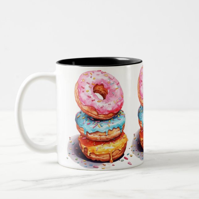 Taza Bicolor  Donuts  (Izquierda)