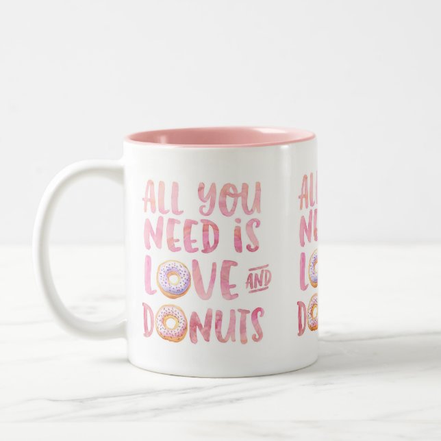 Taza Bicolor Donuts y amor (Izquierda)