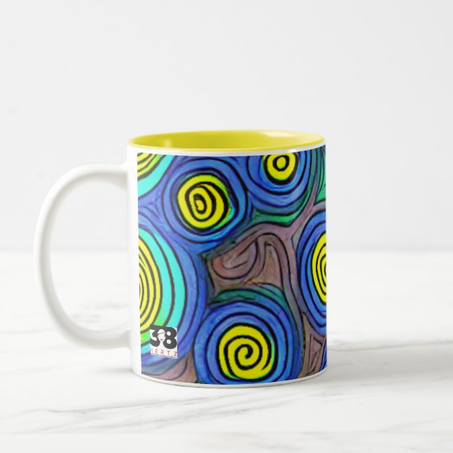 Taza Bicolor Doodle Art (Izquierda)