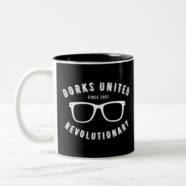 Taza Bicolor DORKS: Café Revolucionario Unido (Izquierda)