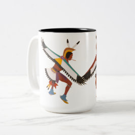 Taza Bicolor Dos bailarines de águila