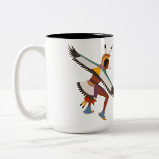 Taza Bicolor Dos bailarines de águila