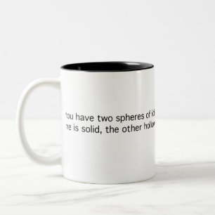 Taza Bicolor Dos esferas Cerca-Idénticas