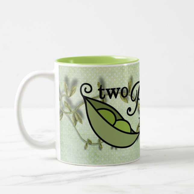Taza Bicolor Dos margaritas en un pato (Izquierda)