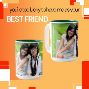 Taza Bicolor Dos mejores Chicas ojeglasses Coffee Mug